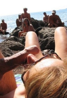 Showed HIS Dick On the Beach (57 photos)